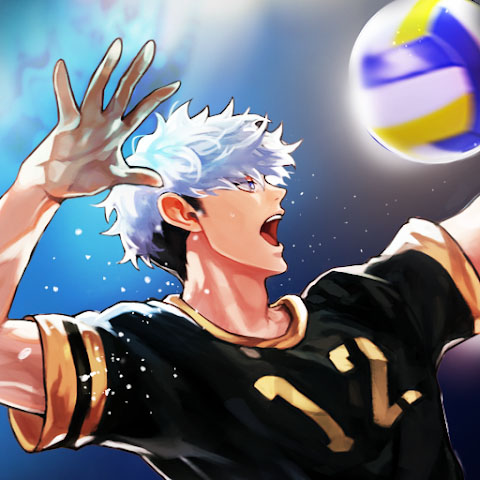 icon the spike volleyball